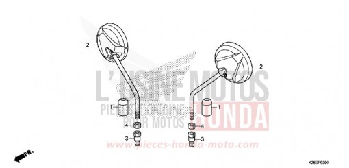 MIROIR MSX125G de 2016